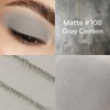 Gray Matte Eyeshadow Single, Smoky Eyeshadow Compact, Ultra-fine Lightweight, Crease-proof