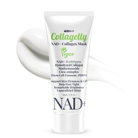NAD+ Collagelly - Máscara de colágeno vegano – 2.1 onzas líquidas con 10,000 ppm NAD+, NMN, complejo de exosomas – Cuidado de la piel coreano | Cara súper despegable para puntos negros, poros, levantamiento y exfoliación