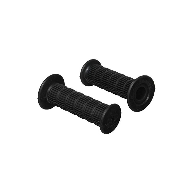 キジマ(Kijima) バイクパーツ グリップ DT-1タイプ ラバー製 124mm φ22.2mm 非貫通タイプ 汎用 ブラック