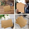 Youery 50 Pieces Kraft Paper Envelopes Postcard Envelope Creative Retro