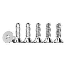 Drenky Pack of 50 M3 x 12 mm Countersunk Screws Stainless Steel V2A VA A2 Countersunk Head Screws DIN 7991 / ISO 10642 Threaded Screws Rustproof Silver Socket Screws Metric Standard Thread