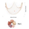 Decorative Fishing Net with 9Pcs Shells, Jagowa 1M*2M Nautical Fishing