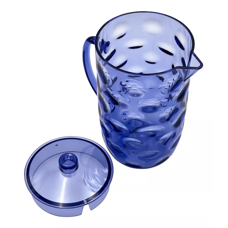 Home Ideas Jarra Para Agua Acrílico Wave 2.5 Litros Azul