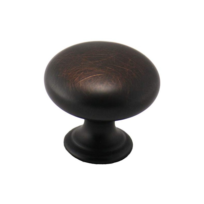 Cosmas 4950ORB Oil Rubbed Bronze Cabinet Hardware Round Mushroom Knob