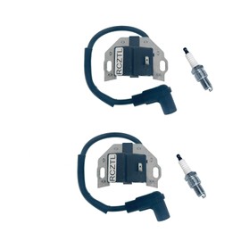 RCZTL 21171-0743 Ignition Coil Pack 2Pcs Replaces 21171-0738, 21171-7047, 21171-0711 Fit Kawasaki FR651V FR691V FR730V FX651V FX691V FX730V FX751V FX801V FX850V FX921V For John Deere X300-X500