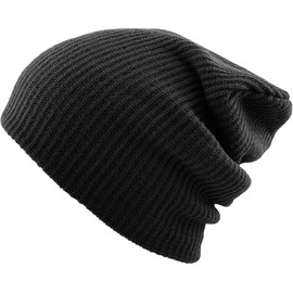 KBW-12 BLK Comfortable Soft Slouchy Beanie Collection Winter Ski Baggy Hat Unisex Various Styles
