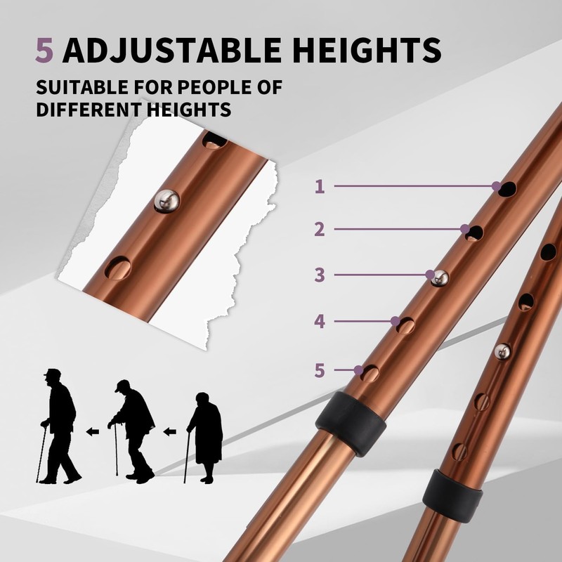 Walking Cane with Folding Seat 400 lbs Capacity Adjustable Canes