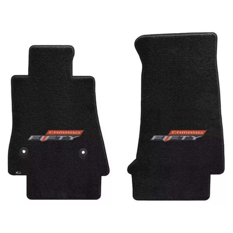 LLoyd Mats NEW! BLACK FLOOR MATS 2016-2024 Camaro Embroidered 50TH