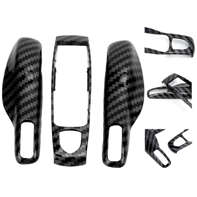 Keyfob Housing Cover Carbon Fiber Color Shell Fit for Cayenne