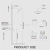 Airuida Single Function Shower Trim Kit Shower Faucet Set Wall