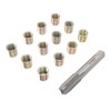Thread Repair Tools 12Pcs Stainless Steel Inserts with 1Pc Screw