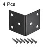 sourcing map Corner Brace Angle Bracket Fastener Stainless Steel L