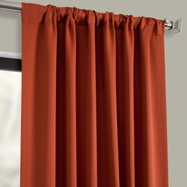 HPD Half Price Drapes BOCH-171125-84 Blackout Room Darkening Curtain (1 Panel), 50 X 84, Navajo Rust