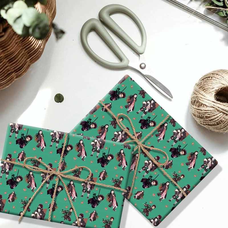 Pack of 4 Gift Wrapping Paper 20" x 30" Kraft