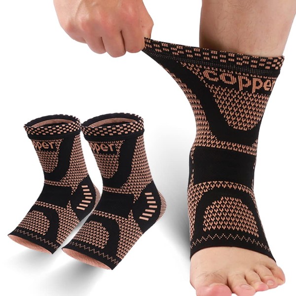LISEPWU LISEPWU Copper Ankle Brace, Copper Infused Ankle Support Compression