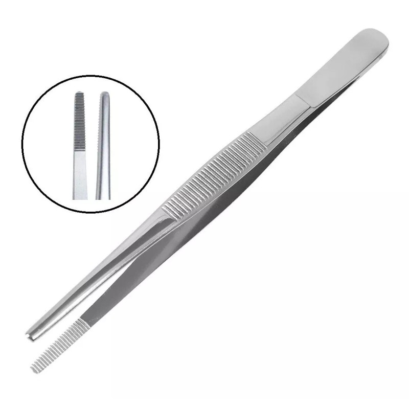 Hergom Premium Pinza Disección Sin Dientes 25cm Instrumental Hergom Premium