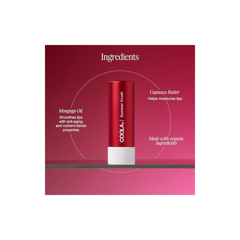 Coola_mineral liplux spf30 - summer crush (color: dark pink)
