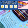 Glarks 53Pcs Crochet Hooks Kit with Case, Crochet Needles Set