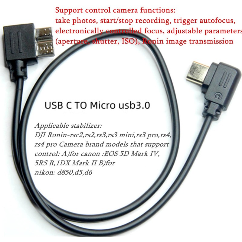 for canon 5d4 release cable nk d850 cable Dji Ronin