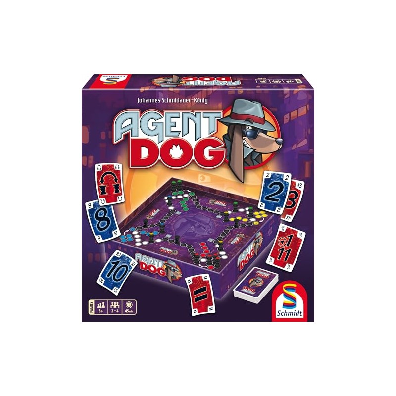 Schmidt Spiele 49454 Agent Dog Family Game, Multi-Colour