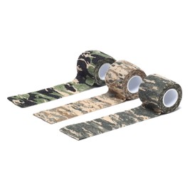 Vegobnia Camouflage Tape (Camouflage Pattern, 3-Color Set), Easy to Roll Up, Survival Games, Military