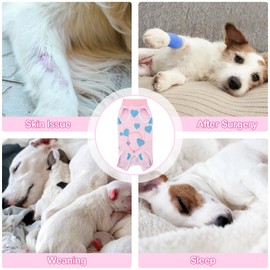 Coppthinktu Recovery Suit for Dogs After Surgery, Dog Onesie Surgery Recovery Suit for Female Spay, Soft Surgical Pajamas Bodysuits for Puppy to Prevent Licking Dog Cone Alternative