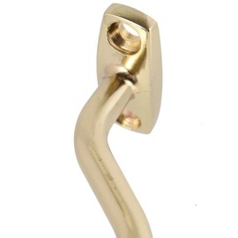 POFET 2pcs Snooker Hook Gold Snooker Billiard Table Cue Brass Hook to Hold Bridge Stick Pool Rack with 2 Packs Screws