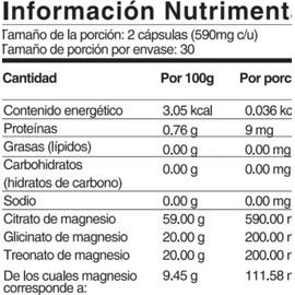 Magnesio Complex 3 Pharmadan Citrato Glicinato Treonato 60 Cápsulas