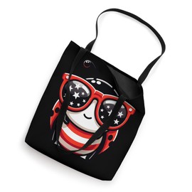 Ladybug 4th of July US Flag Patriotic Tote Bag