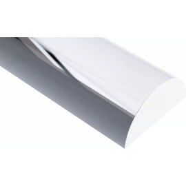 Plastic-Craft Products Acrylic Half-Round Rod (Extruded) Clear, 3/4" Diameter, 72" Length