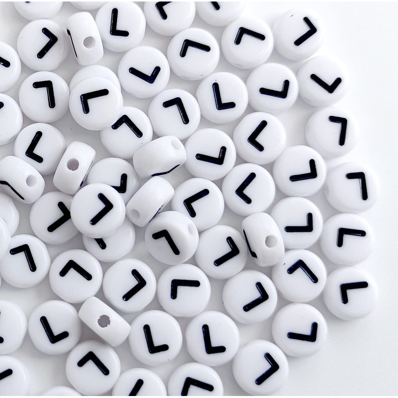 Bxwoum 100PCS Letter Beads Acrylic Alphabet Beads for Jewelry Making