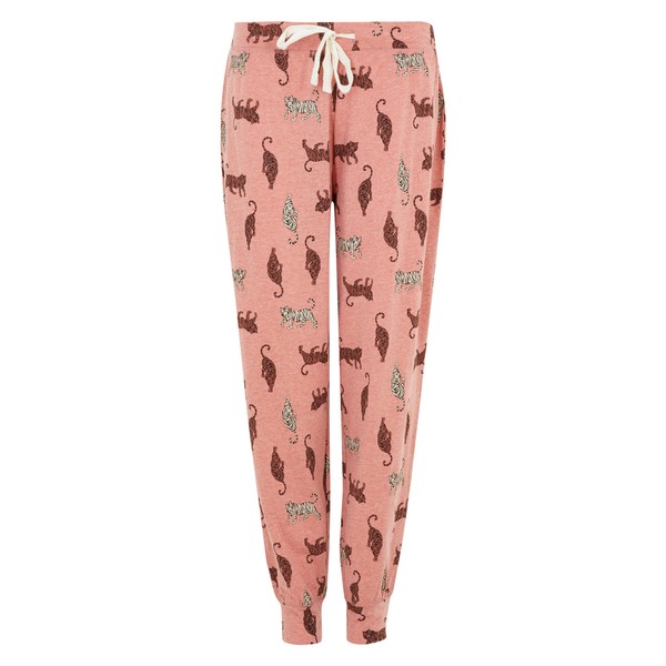 Marks & Spencer womens Super Soft Loungewear Tiger Print Cuffed