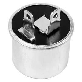 VOANZO 2 Pcs 2 Pin Flasher Relay 12V 15A 100W Flashing Turn Signal Light Fixing for Car Motorcycle Van Older Truck