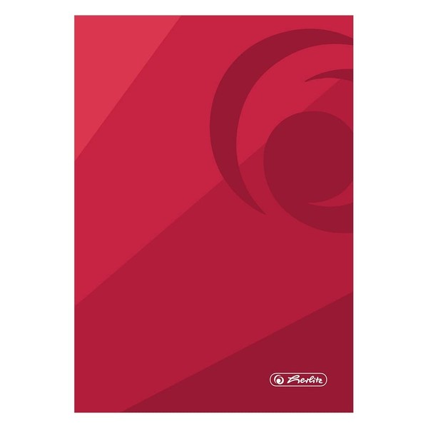 herlitz Notebook A5, 100 cards, red
