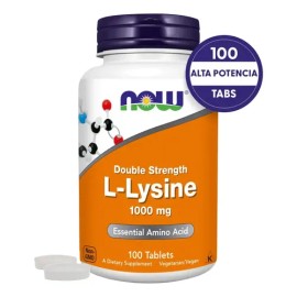 L-lisina 1000mg  Poderoso Aminoácido  100 Tabletas                                                                                                    