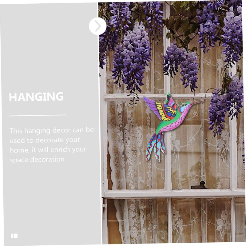 Mipcase 4Pcs Metal Hummingbird Wall Art Sturdy Iron Decor for