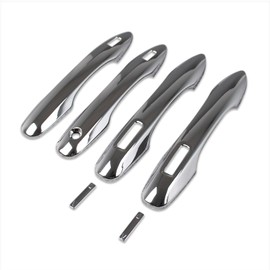 RUIQ Toyota Alphard Vellfire 40 Series Exterior, Outer Door Handle Cover, Knob, Full Coverage, Designed for Toyota ALPHARD VELLFIRE (Chrome Plated)