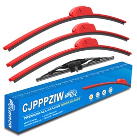 CJPPPZIW® Windshield Wipers Replacement for Toyota FJ Cruiser 2007-2014,Streak-free,OEM Quality Premium All-Season Red Wiper Blades-16"+14"+14"+10"(Pack of 4)