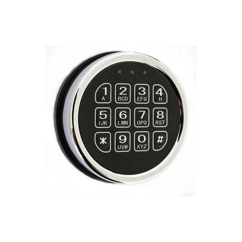MOUNT Gun Safe Lock Replacement Chrome Keypad Electronic Safe Solenoid