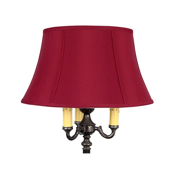 Upgradelights Floor Lamp Drum Lamp Shade Replacement 19 Inch (Red