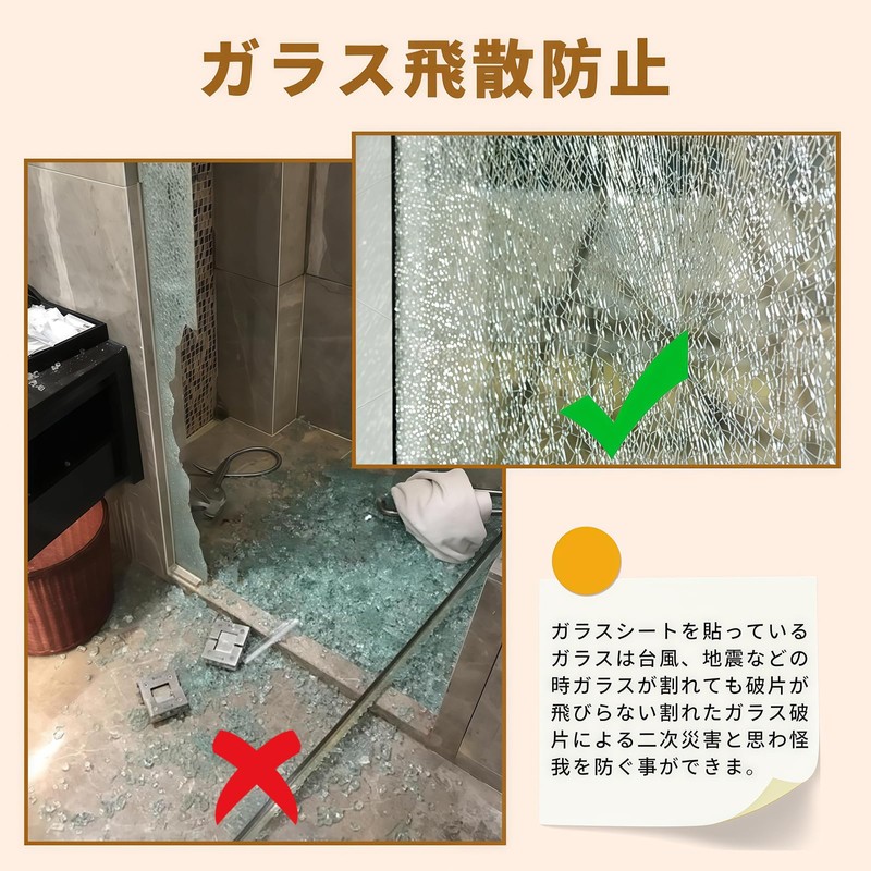 QOJOPU Frosted Glass Film for Windows, Water Stickable, Easy to