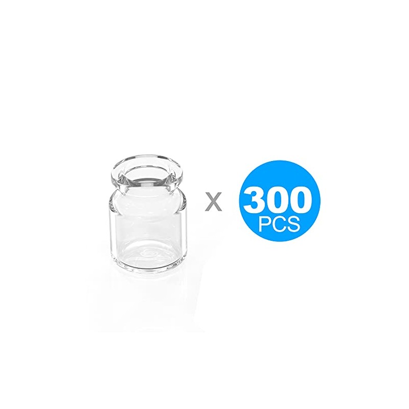 Biocomma Borosilicate Glass Standard Crimp Headspace Vial Flat Bottom Short