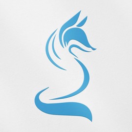 Transparent Decal Stickers Of Emblem Of A Foxs (Azure Blue) Premium Waterproof Vinyl Decal Stickers For Laptop Phone Accessory Helmet Car Window Mug Tuber Cup Door Wall Decorati USCSKUS504304BE090622