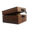 LONMAIX 2PCS/PACK Walnut Wood Box for Crafts, Jewelry Box and