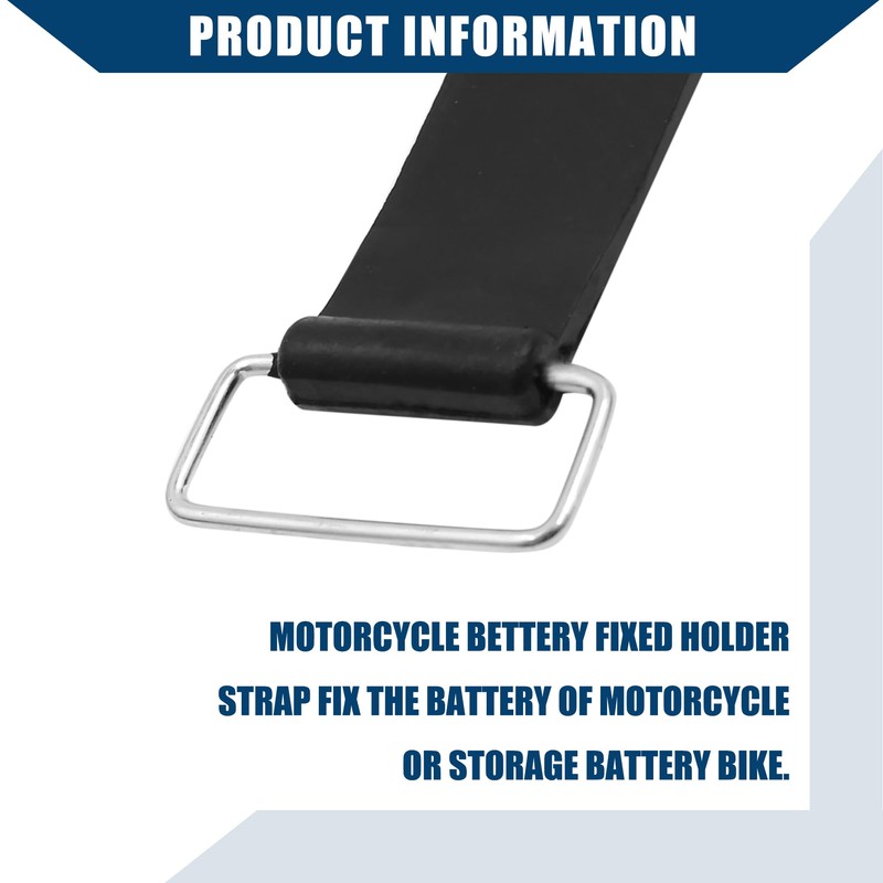 Hihaha Motorcycle Bettery Fixed Holder Rubber Strap Band 15cm/10pcs