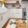 YOUWOUS Sunflower Cow Farmhouse Kitchen Mats Set of 2-17x29 and