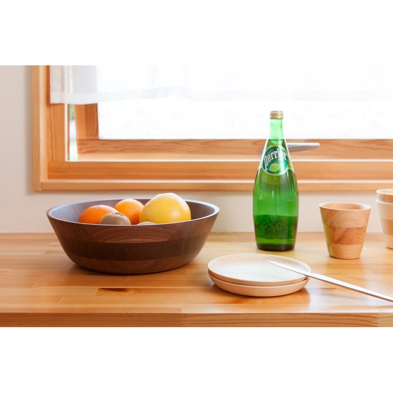 La, Loose hikiyose 3 Tier ll (Bowl ll) Hinoki Wood