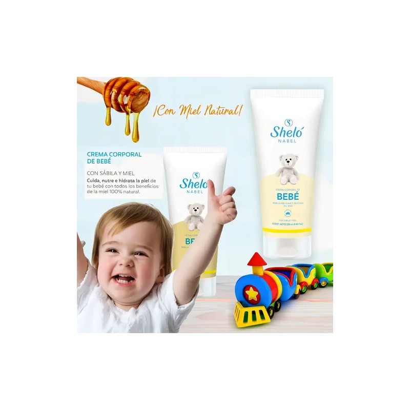 Crema Natural Corporal Hidratante Para Bebé De Sheló Nabel