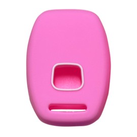 Key Fob Cover for Civic Accord: 4 Buttons Key Case Protector Fit for Honda Pilot CRV 2003 2004 2005 2006 2007 2008 2009 2010 2011 2012 OUCG8D380HA KR55WK49308 N5FS0084A N5FA05TAA (Pink)