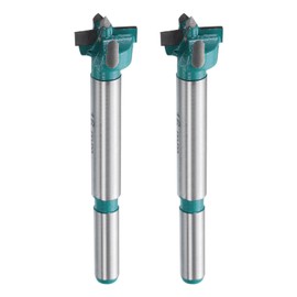 sourcing map 2pcs Forstner Drill Bit 5/8" (16mm) Tungsten Carbide Wood Drill Bit Hole Opener Cutter for Hinge Drilling Woodworking, Green